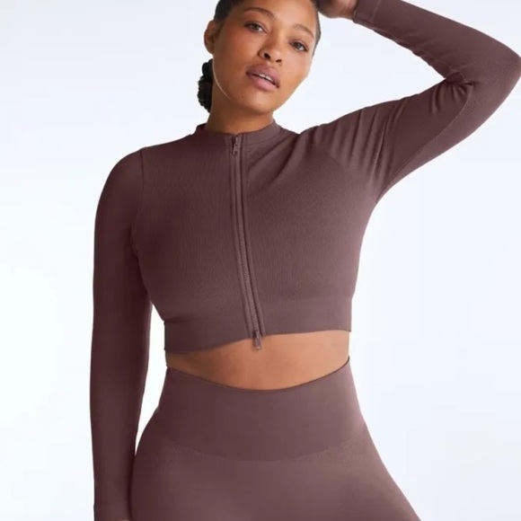 SET Active Jackets & Blazers - SET Active SCULPTFLEX® SCULPT ZIP UP - PEPPER M